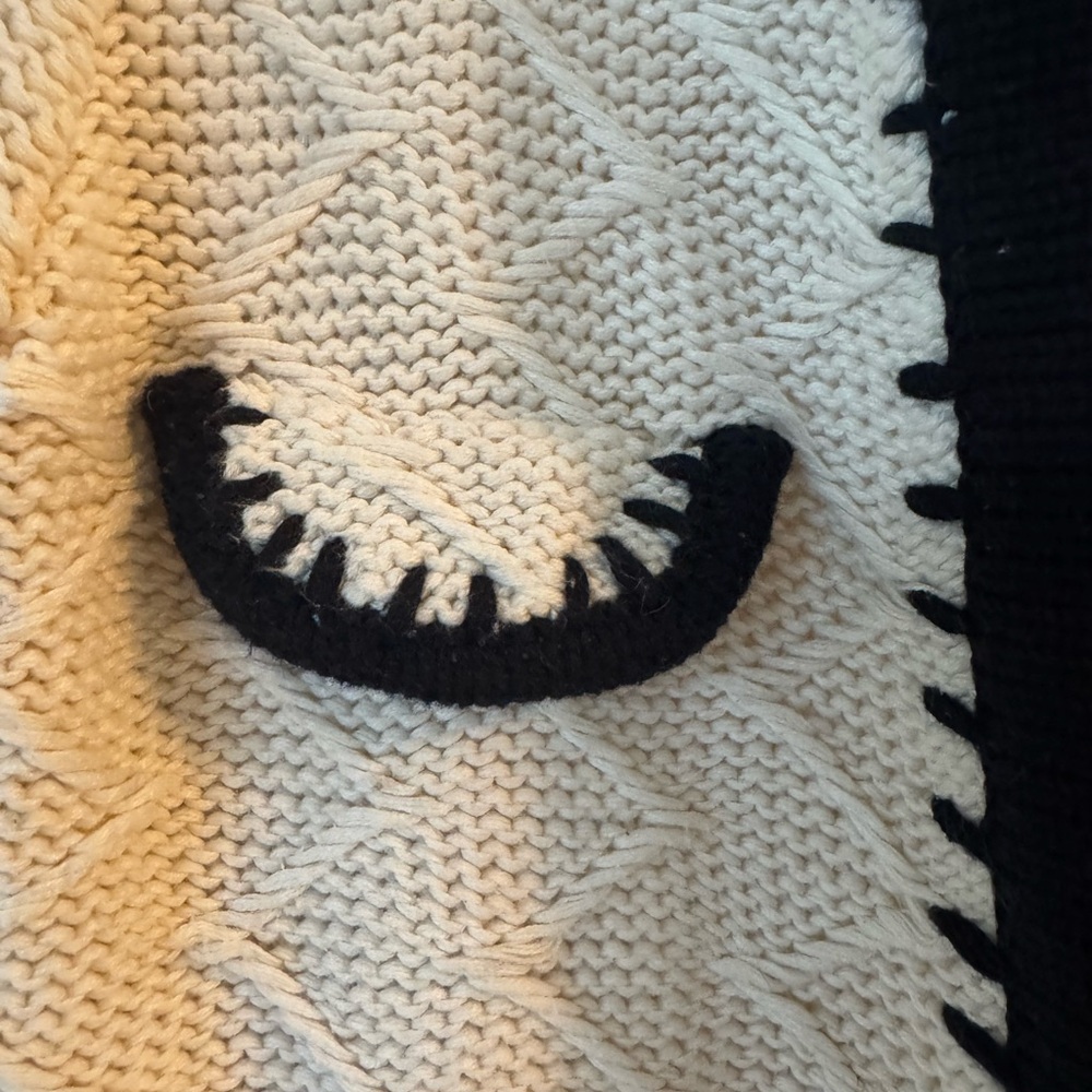 CAbi Cream Cardigan with Black Accents - Picture 3 of 7